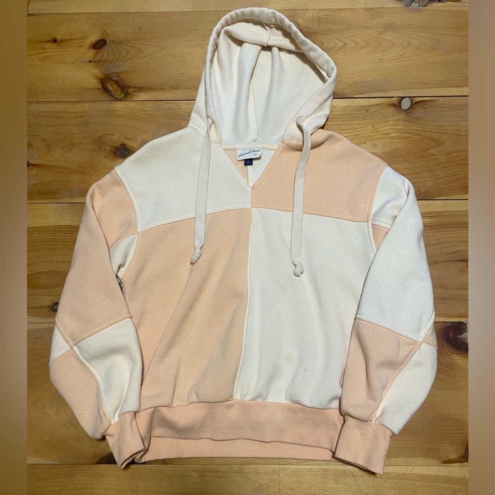 Orange Patchwork Hoodie